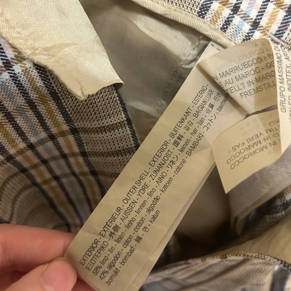 Massimo Dutti high waisted shorts size 6 (s-m) cotton linen blend - Picture 7 of 8